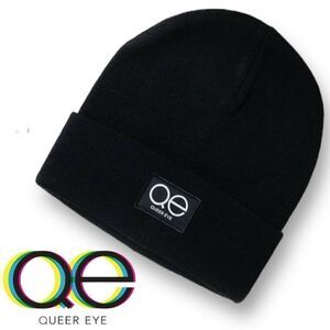 QUEER EYE Unisex Beanie in Black Color